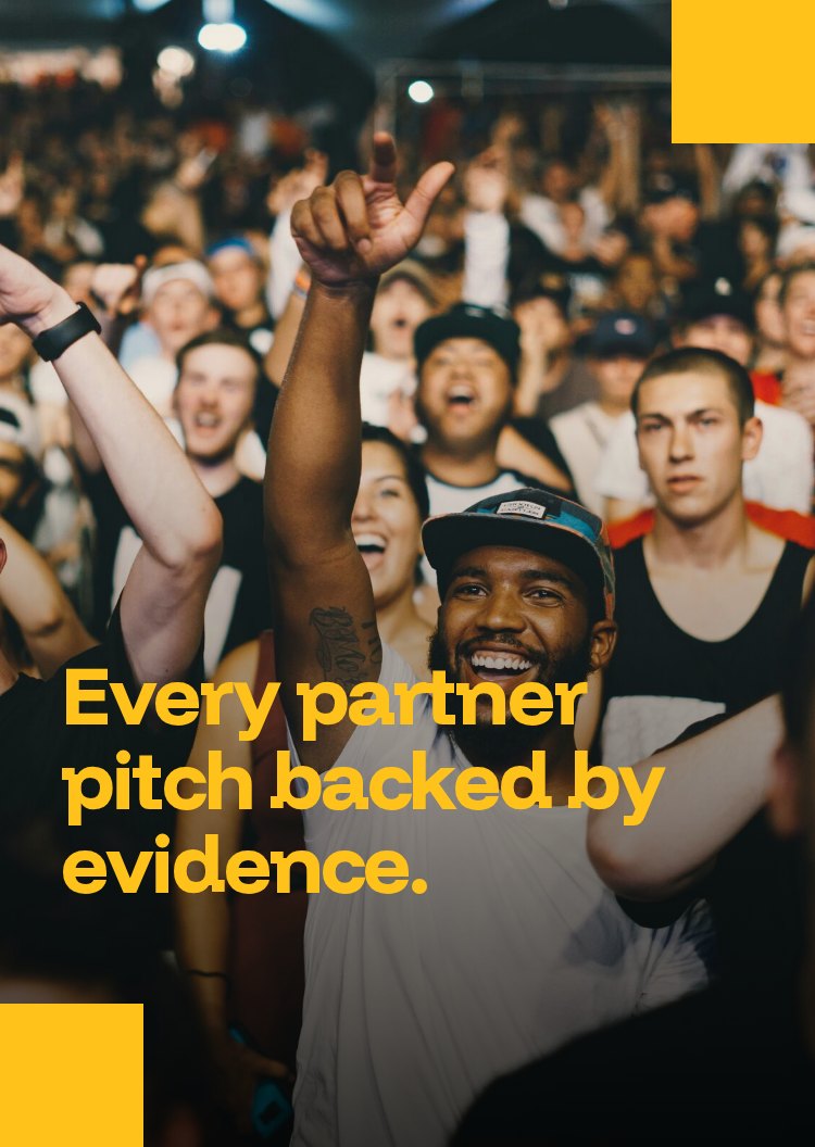 Every partner pitch backed by evidence.
