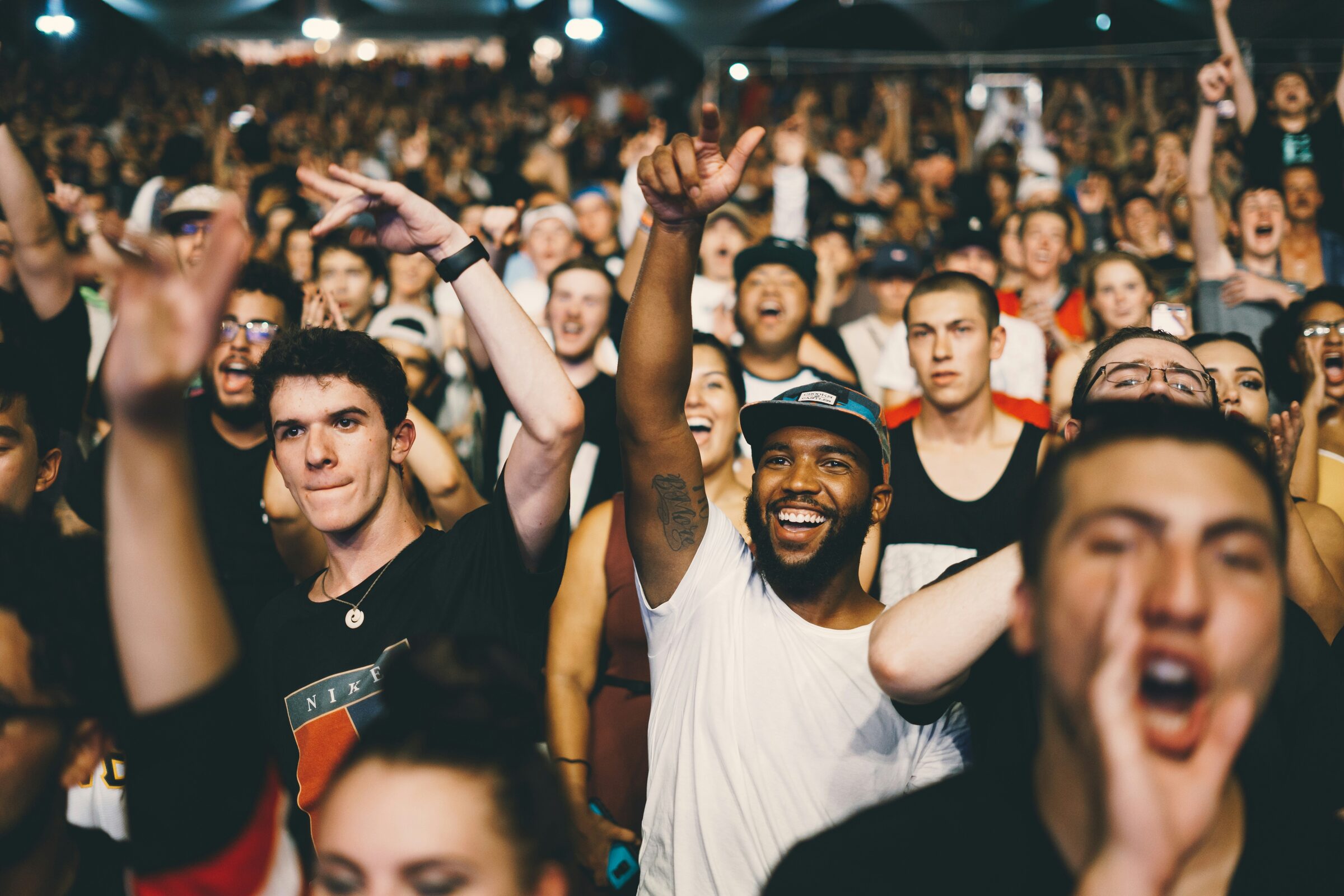Stadium crowd
